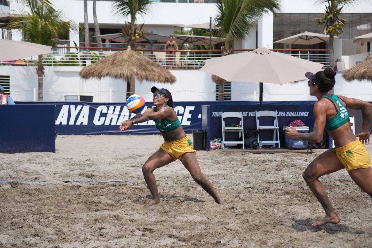 A dupla do BNB Clube conquista prata no Challenge de Nayarit do Circuito Mundial de Vôlei de Praia