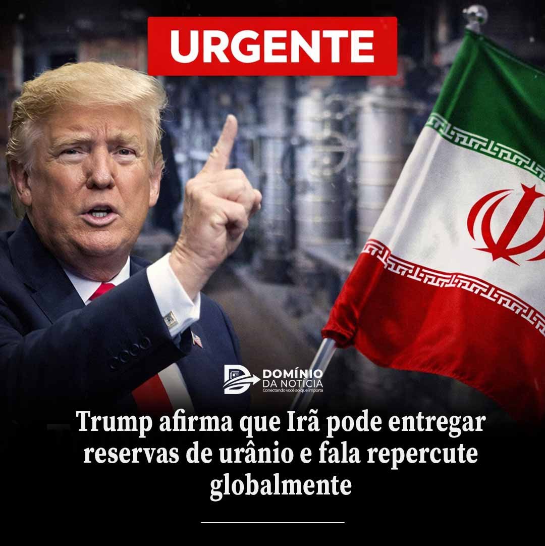 Trump afirma que Irã pode entregar reservas de urânio