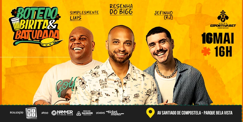 Resenha do Bigg grava audiovisual “Boteco, Birita & Batucada” em Salvador