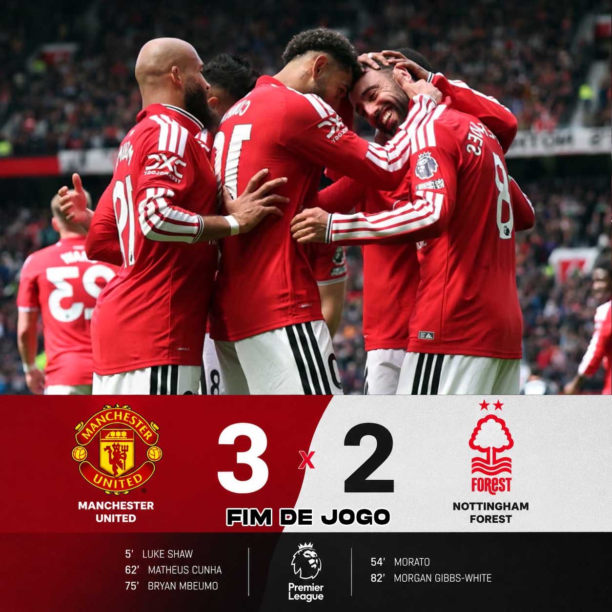Manchester United vence o Nottingham Forest