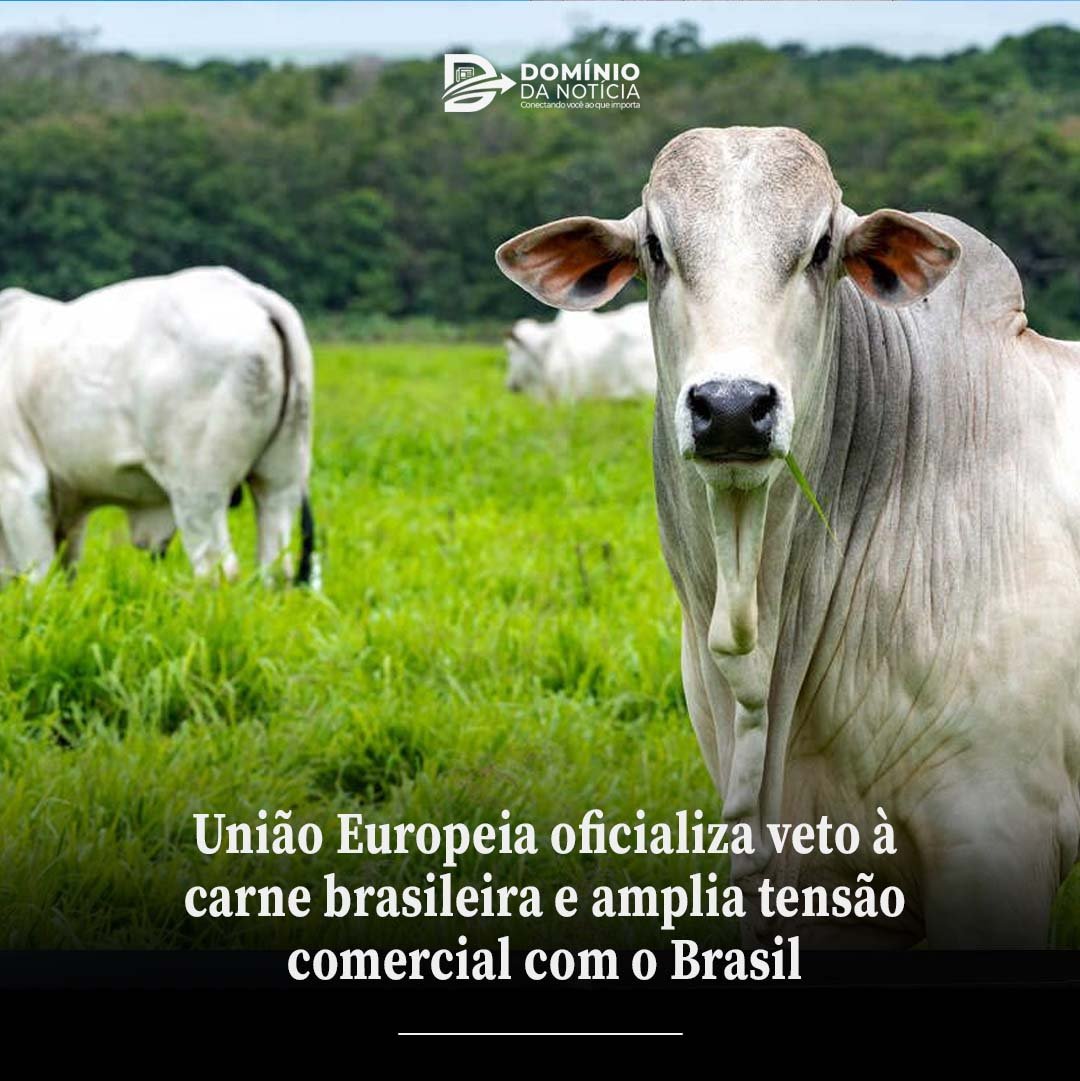 União Europeia oficializa veto à carne brasileira e amplia tensão comercial com o Brasil