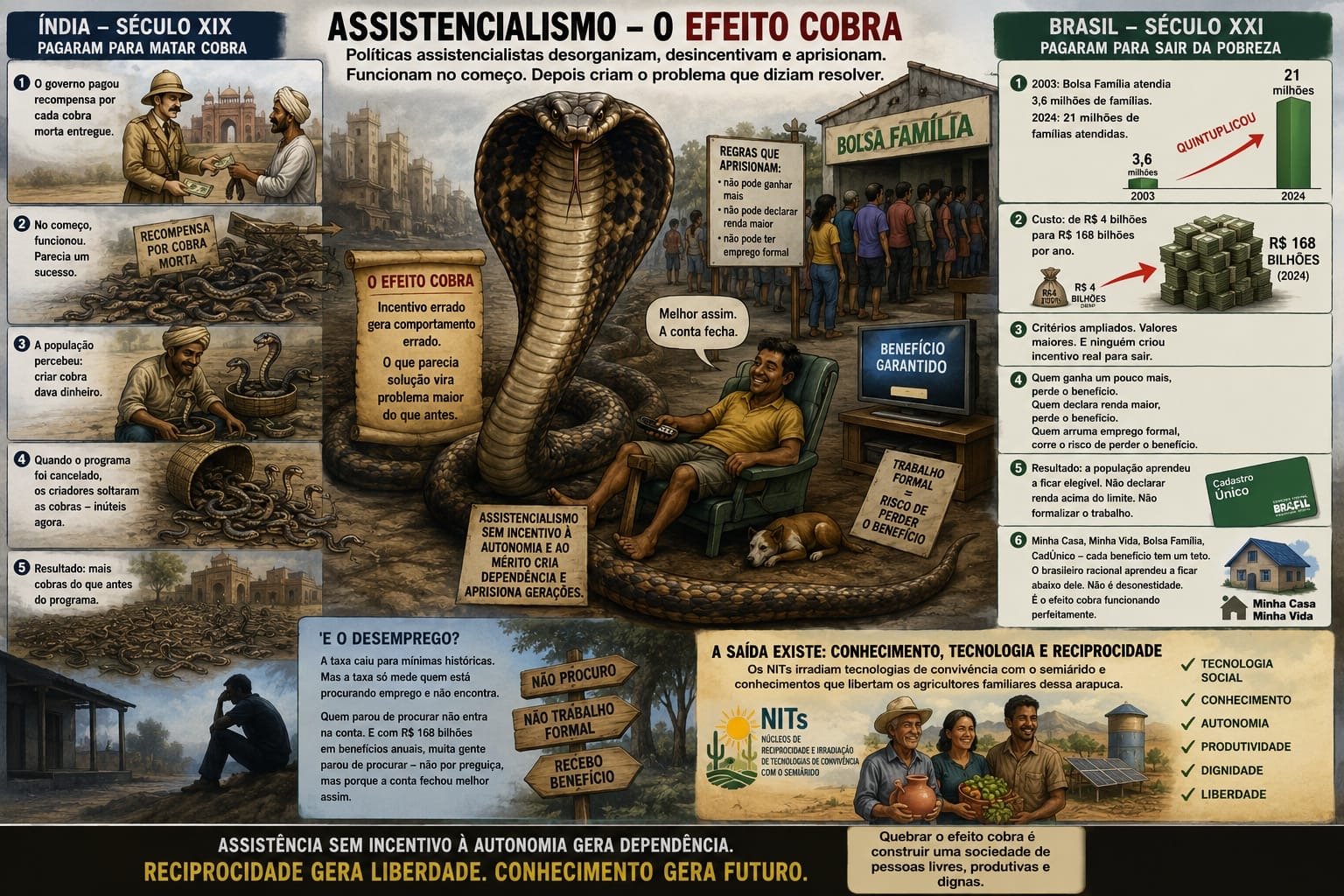 Ajuda Estatal – A Serpente do Assistencialismo de Estado