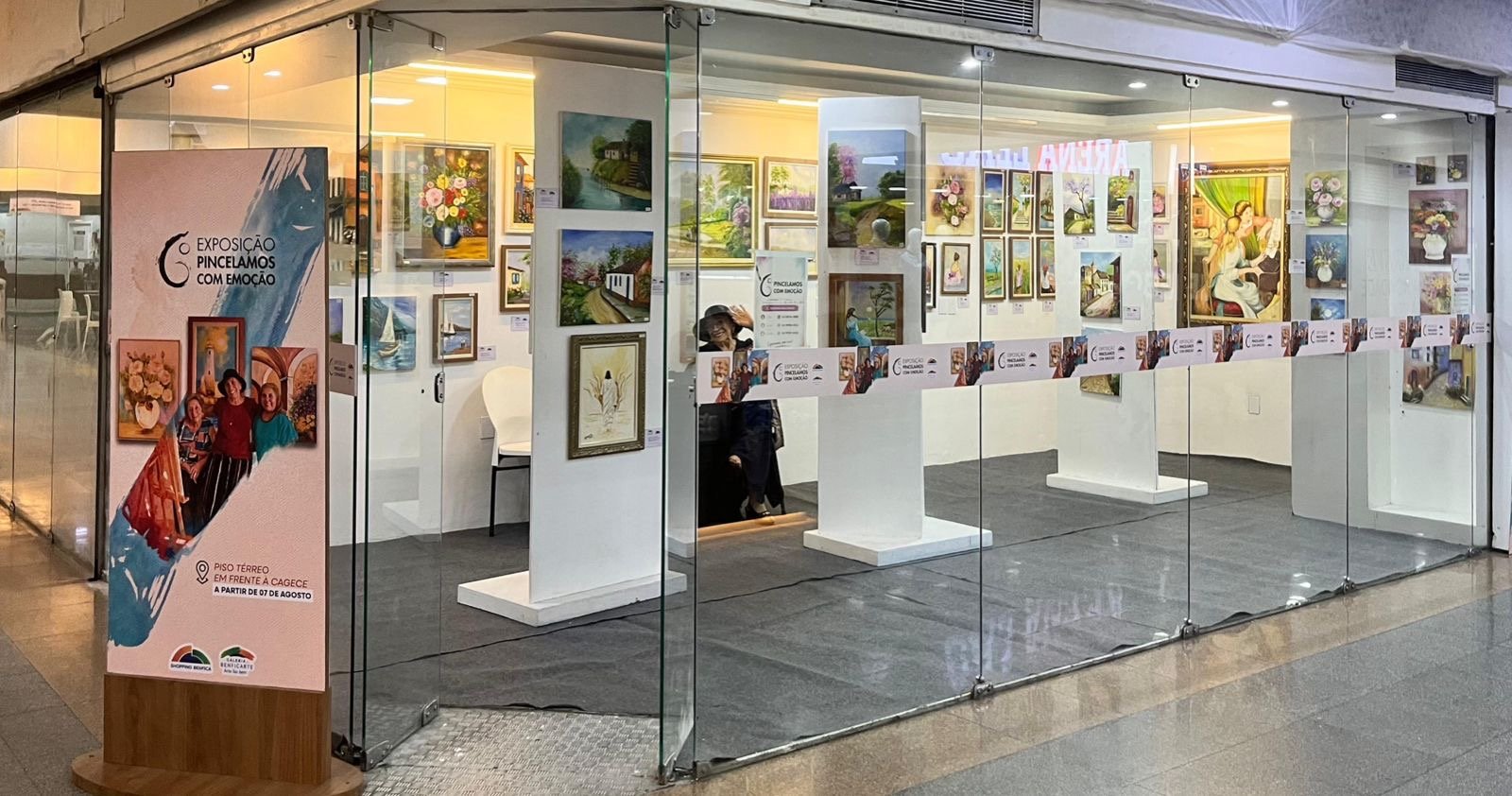 Galeria BenficArte reúne três exposições simultâneas em agosto no Shopping Benfica
