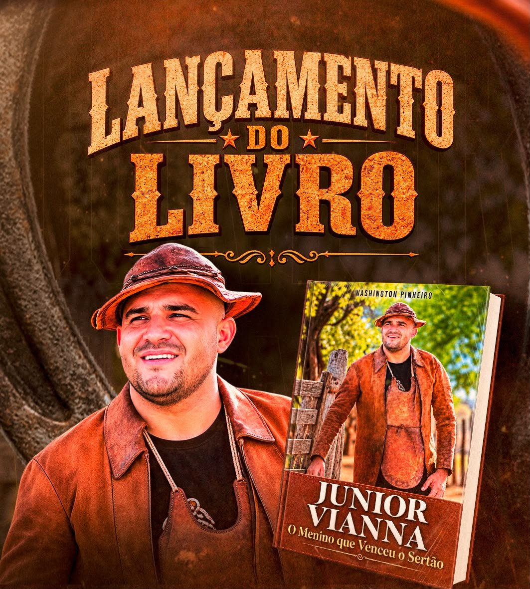 JÚNIOR VIANNA TRANSFORMA TRAJETÓRIA EM LIVRO