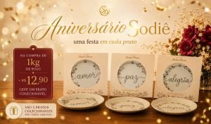 Sodiê Doces celebra 29 anos com bolo inspirado na história da marca e coleção especial de pratos